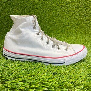 Converse Chuck Taylor All Star Hi Mens Size 8 White Red Athletic Shoes Sneakers